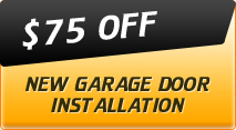 $75 off new garage door  installation